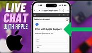 How To Live Chat With Apple Support! [Directly Access]