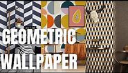 Geometric Wallpaper Ideas for Home. Trendy Wall Design with Geometric Pattern.