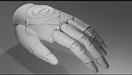 Sci Fi Robotic Hand Modeling Timelapse/Process