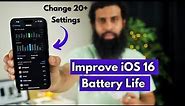 IOS 16 battery saving tips | iOS Battery Drain Problem on iPhones
