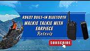 RB637 Built-in Bluetooth PMR446 Walkie Talkie with Earpiece Review