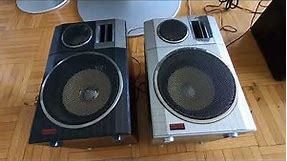 JVC PC-55 vs. JVC PC-550 Speaker comparison and closer look at the woofers.