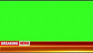 Breaking News Lower Third Green Screen | Breaking News Template | 3D Ticker