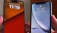 Andrew on Instagram: "iPhone Bezels have come a very long way. The iPhone XR compared to the iPhone 15 Pro Max! #iPhoneXR #iPhone15ProMax #iphonebezels #apple #iphone"