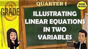 ILLUSTRATING LINEAR EQUATIONS IN TWO VARIABLES || GRADE 8 MATHEMATICS Q1