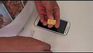 Insert Micro SIM Card into Samsung Galaxy S3