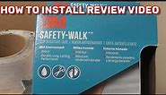 Anti Slip 3M Safety 7641 Safety Tape for Shower Tubs HOW to Install Tape and REVIEW