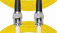Fibergaga-1m(3ft) OS2 ST/UPC to ST/UPC Fiber Patch Cable Single Mode Fiber, Simplex, Length Option: 0.5M(1.6ft)-30m(98ft) 9/125µm 2.0mm Cable Diameter Fiber Optic Cable, OS1/OS2 Compatible