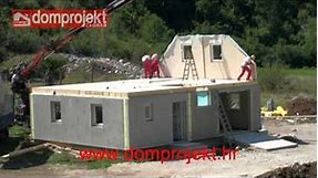 Niskoenergetske montažne kuće Domprojekt - prikaz montaže (2)