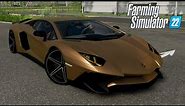 Lamborghini Aventador LP750 - Farming Simulator 2022 [FS22 LS22 Car Vehicle Mod] #farming #gaming