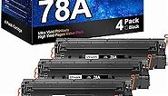 Uniwork Compatible Toner Cartridge Replacement for HP 78A CE278A use for Laserjet Pro P1606dn M1536dnf P1566 P1560 P1606 M1536 Printer Tray, 4 Black