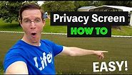 EASY! How to Install Privacy Screen on Chain Link Fence