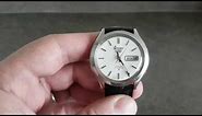 How to change the day and date on a Seiko 5 watch