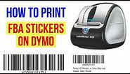 HOW TO PRINT AMAZON FBA LABELS on a DYMO or ZEBRA Label Thermal Printer (e.g. Writer 450)