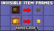 Minecraft - How To Get Invisible Item Frames