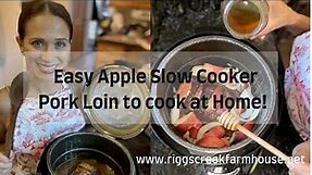 Easy Apple Slow Cooker Pork Loin to Cook at Home