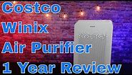 Costco Winix Air Purifier 1 YEAR Review and Demonstration