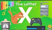 Learn ABC 👉 Letter X | xbox, xerox, xerus, x-ray, xylophone | Bugpapa ABC for kids #alphabet