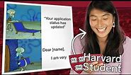 Harvard Students React to Applying To College Memes from Reddit