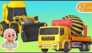 Excavator videos for children | Construction trucks for children | Trucks for children - Jugnu kids