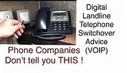 How to Video - Analogue to Digital Telephone Landline Switchover Advice VOIP.