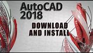 How to Download and install AutoCAD 2018