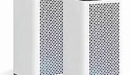 Medify MA-40 UV Light Air Purifier with True HEPA H14 Filter | 1,793 ft² Coverage in 1hr for Wildfires Smoke, Odors, Pollen, Pets | Quiet 99.9% Removal to 0.1 Microns | White, 2-Pack