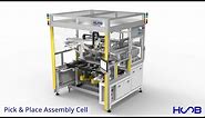 Pick and Place Assembly Cell with 3-axis gantry robot