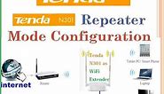 Tenda N300 Repeater Mode Configuration with Any AP