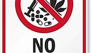 "No Drugs" Sign By SmartSign | 18" x 24" 3M High Intensity Grade Reflective Aluminum