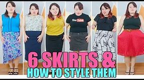 Plus Size Fashion - 6 Skirts & How To Style Them