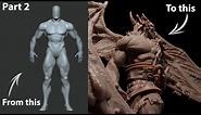 Sculpting a Warlord Demon in Zbrush - Part 2 Anatomy