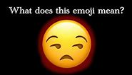 What does the Unamused Face emoji means?