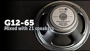 Celestion G12-65. 21 speakers Shootout