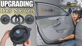 How To Install BETTER Door Speakers w/ NVX 6.5 Coaxial Speaker & Installing Aftermarket Adapter Ring