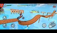 Extreme Dirt Bike Stunt Racing - Trial Mania Motocross Impossible Mega Ramp Racer Android Gameplay 🎮