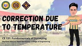Correction Due to Temperature | Taping Corrections | Surveying