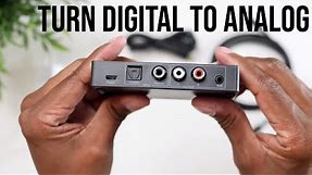Convert Optical Out To Analog Audio For TV's or Anything With Digital Only Outputs (DAC)