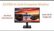 LG FHD 27-Inch Computer Monitor 27MP450-B, IPS with AMD FreeSync, Black