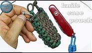 Swiss Army knife case How to make paracord knife pouch knife case knife holder DIY Paracord Tutorial