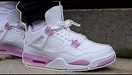 FIRST LOOK?! Air Jordan 4 Pink Oreos (ON FOOT)