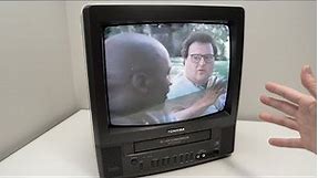 Toshiba 13" TV VCR Combo MV13M2W CRT Television Demo