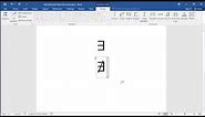 How to type There exists and There Does not Exist symbols in Word