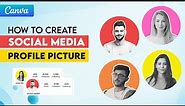 How to Create Social Media Profile Picture in Canva | Instagram, Facebook Snapchat, WhatsApp | Mood