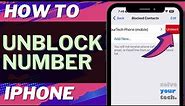 iOS 17: How to Unblock Number on iPhone