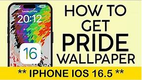 How to Get The Pride Wallpaper on iPhone iOS 16.5 | LGBTQ+ Wallpaper (2023)
