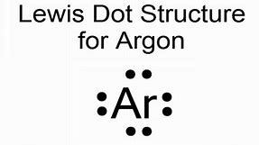 Lewis Dot Structure for Argon Atom (Ar)
