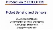 PPT - Robot Sensing and Sensors PowerPoint Presentation, free download - ID:3737222