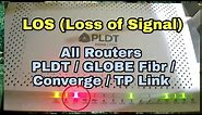 LOS - Loss of Signal Red Light Blinking PLDT FIBR/GLOBE FIBR/TP-Link/CONVERGE/ASUS/DITO ROUTER