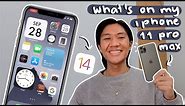what's on my IPHONE 11 PRO MAX (2020) + iOS 14 home screen setup